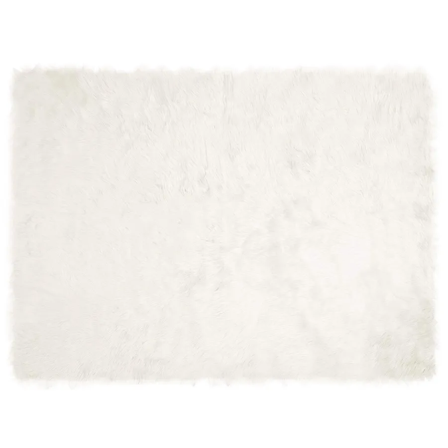 Tapis en fausse TAFALLA Blanc 160 x 230 cm Polyester - 2