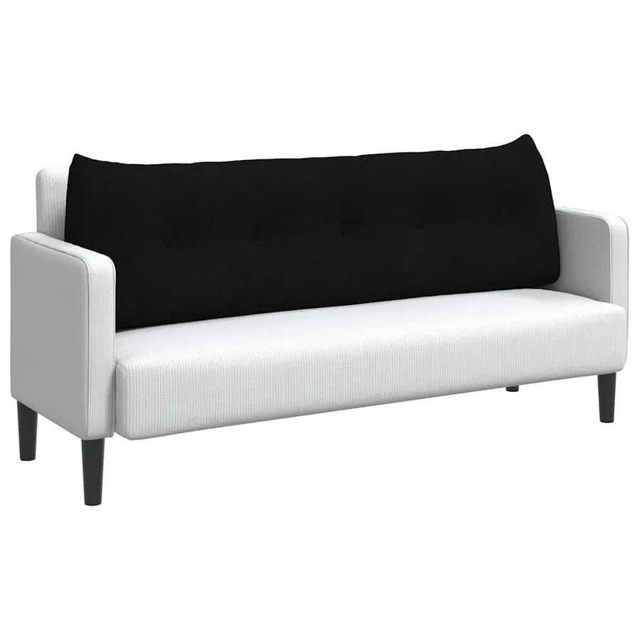 Coussin de Dos Noir 160 x 24 x 50 cm tissu - 3