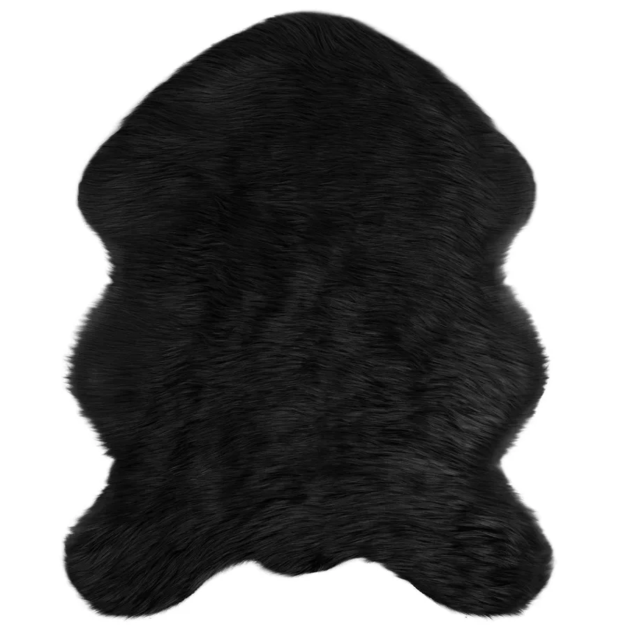 Tapis en fausse TAFALLA Noir 50 x 80 cm Polyester - 2