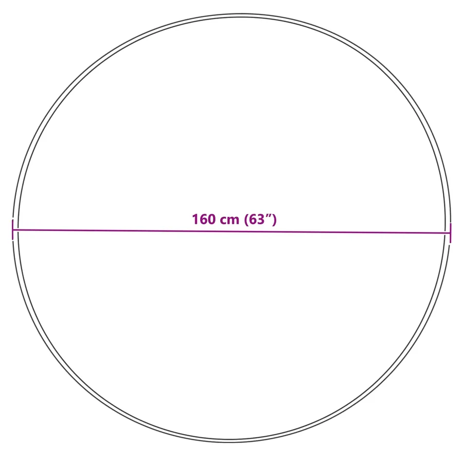 Tapis en fausse TAFALLA Gris Ø 160 cm Polyester - 10