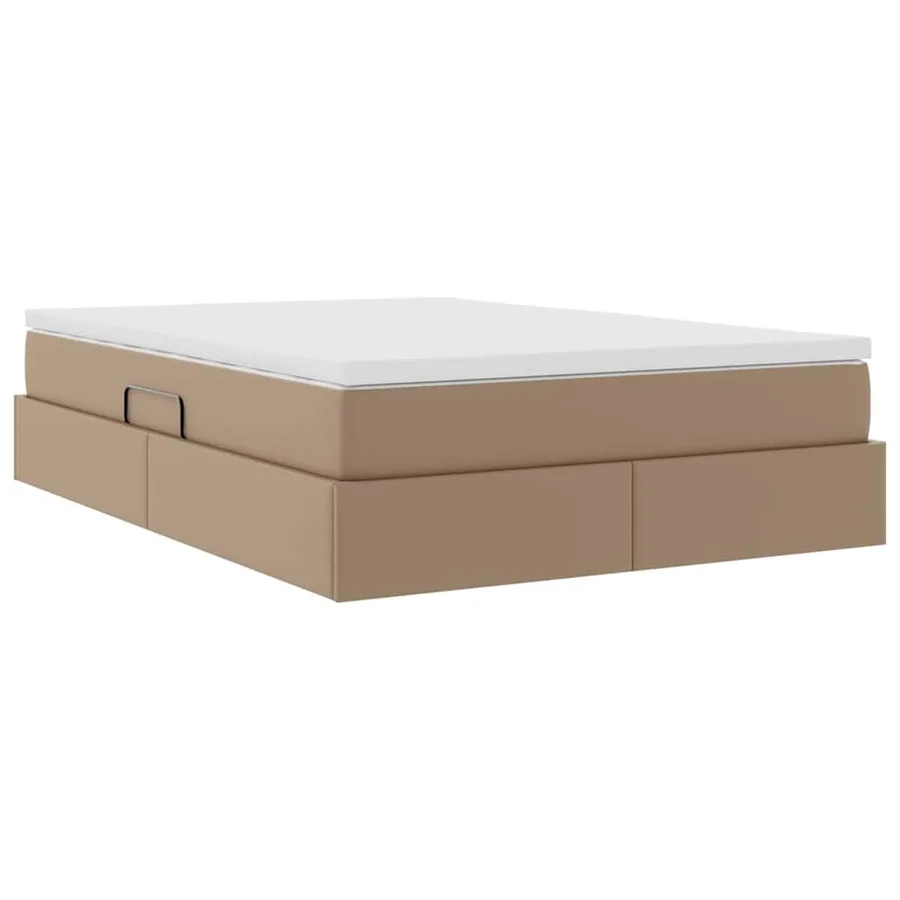 Lit avec rangement et matelas Cappuccino 140 x 200 cm - 10