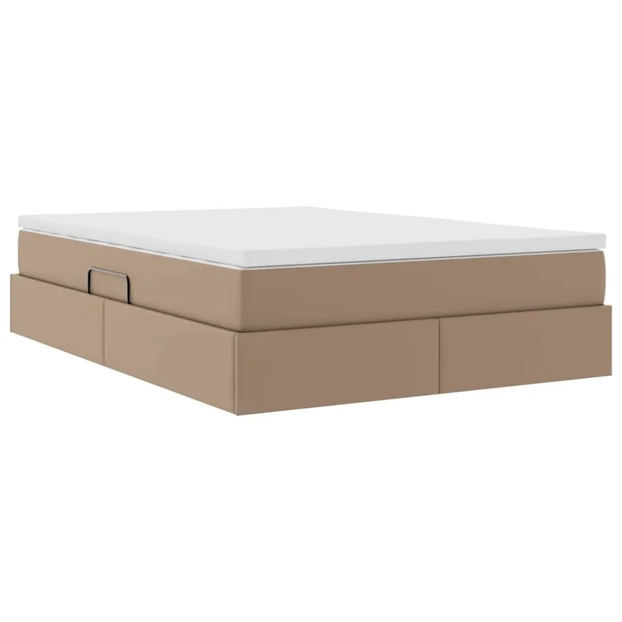 Lit avec rangement et matelas Cappuccino 140 x 200 cm - 5