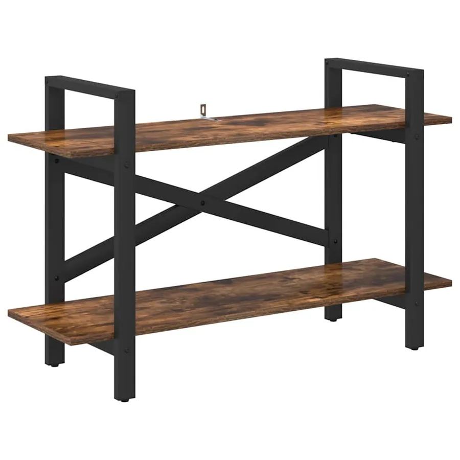 Étagère Chêne fumé 100 x 33,5 x 64 cm Bois d'ingénierie - 2