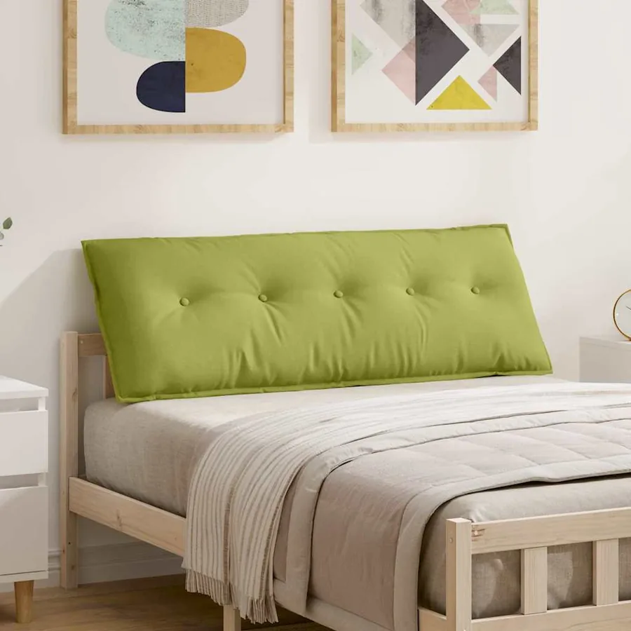Coussin de Dos Vert clair 140 x 19 x 50 cm tissu