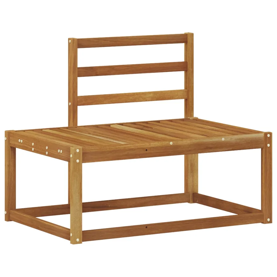 Canapé d'extérieur en bout 2 Pièce Naturel 182,5 x 63 x 73 cm - 4