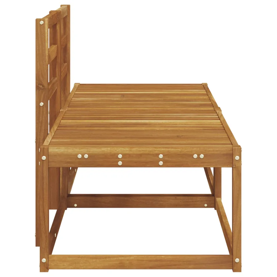 Canapé d'extérieur en bout 2 Pièce Naturel 182,5 x 63 x 73 cm - 6