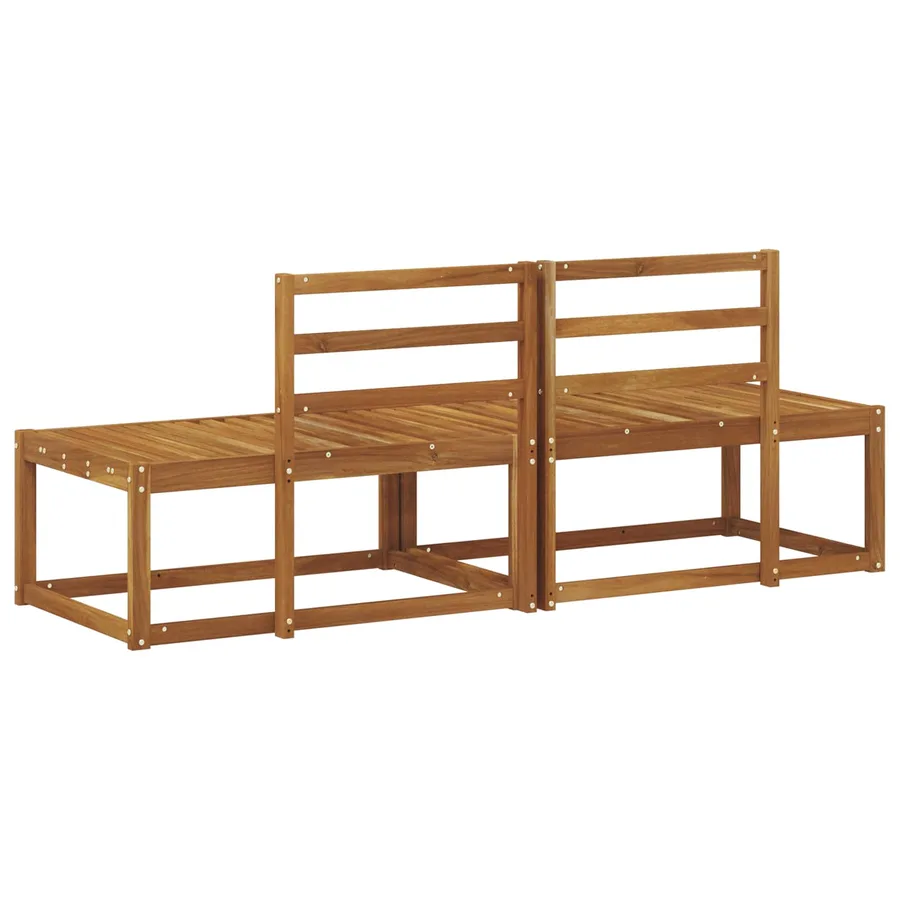 Canapé d'extérieur en bout 2 Pièce Naturel 182,5 x 63 x 73 cm - 7