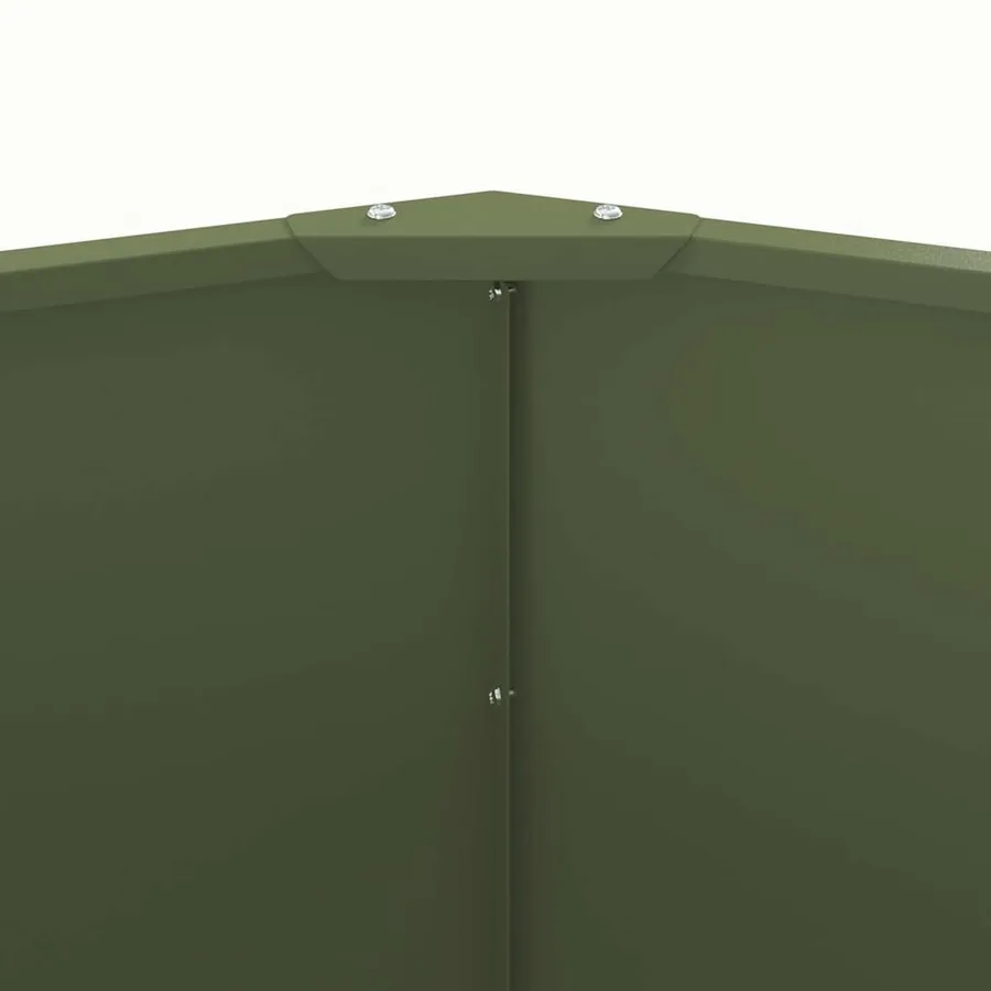 Jardinière Vert olive 120 x 120 x 50 cm Acier - 7