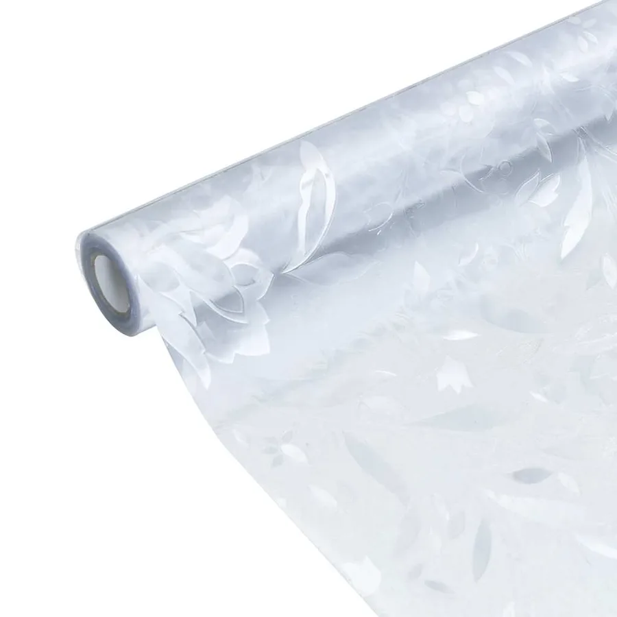 Film pour fenêtre dépoli motif de fleur 90x500 cm PVC - 7