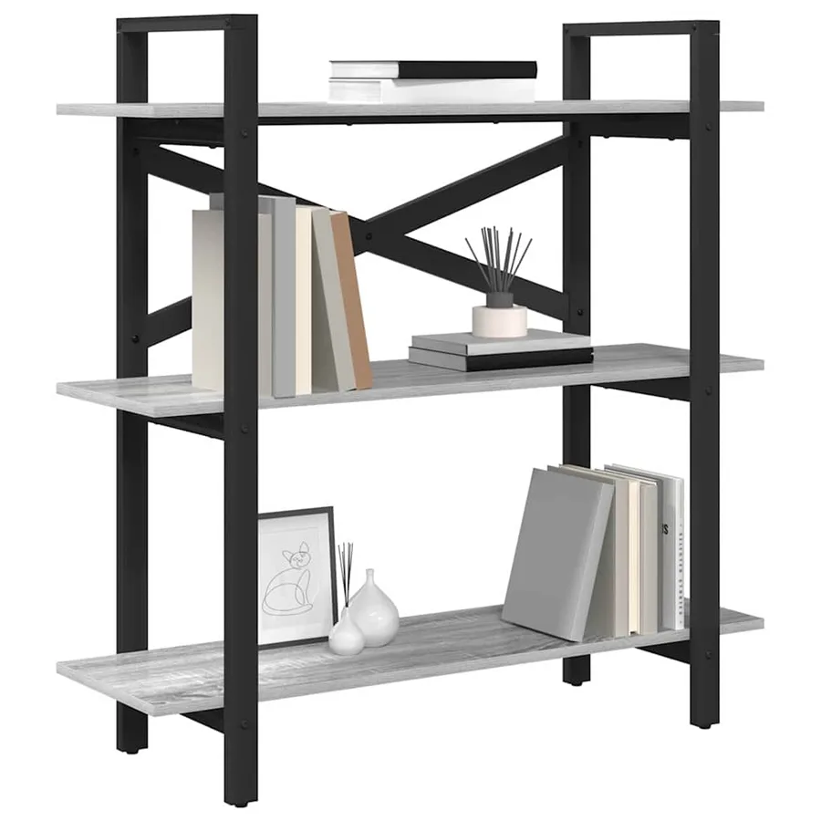 Étagère Gris Sonoma 100 x 33,5 x 102 cm Bois d'ingénierie - 3