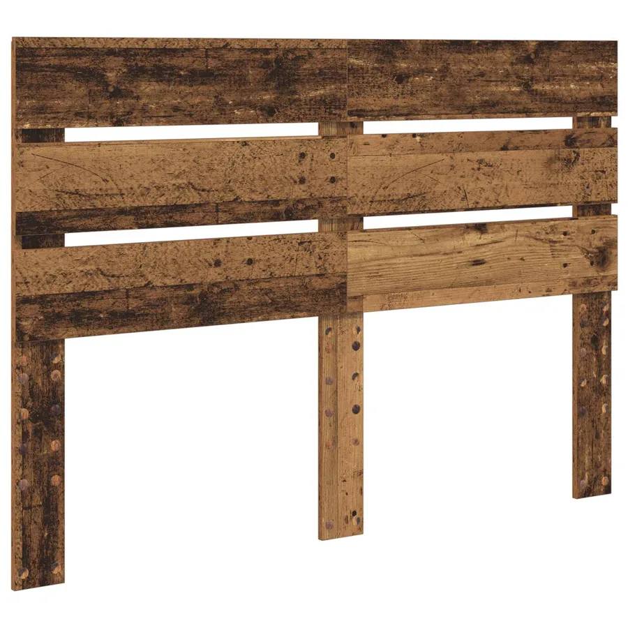 Cadre de lit Bois ancien 140 x 190 cm Bois de pin massif - 6