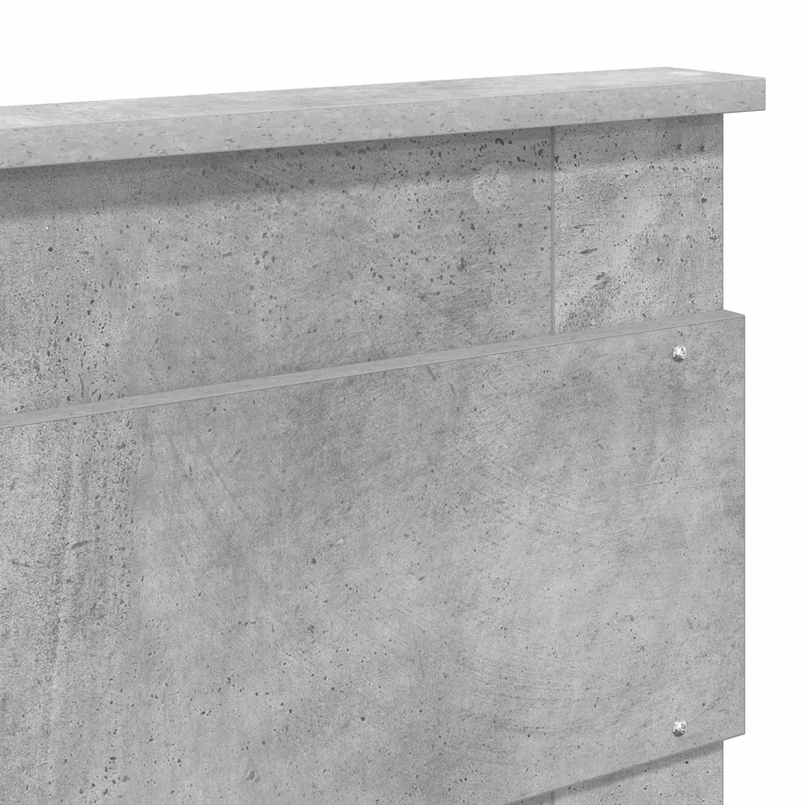 Cadre de lit Béton 140 x 200 cm Bois de pin massif - 11