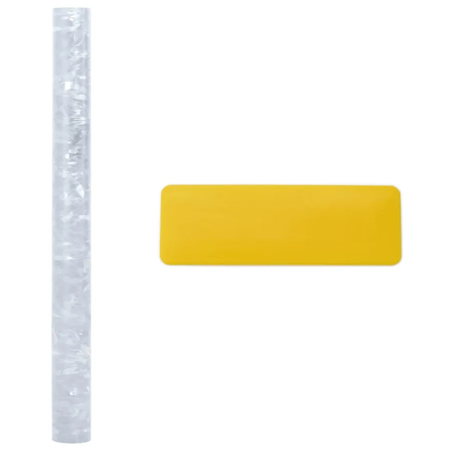 Films pour fenêtre 2 pcs dépoli motif de fleur PVC - 7