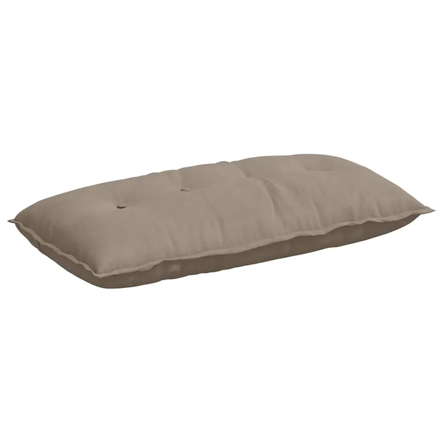 Coussin de Dos Taupe 100 x 50 cm Tissu en microfibre - 2