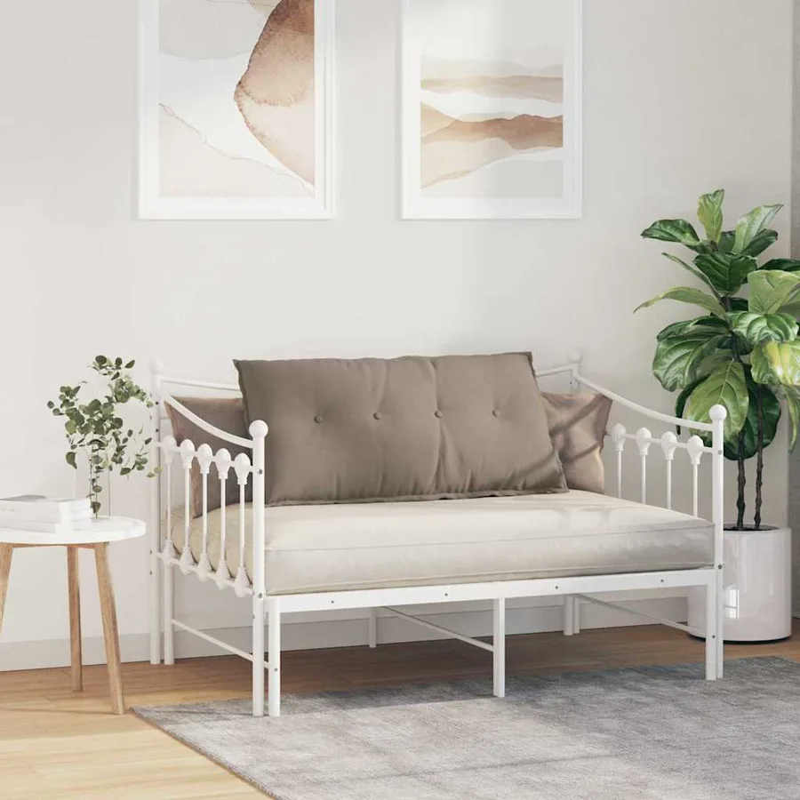 Coussin de Dos Taupe 100 x 50 cm Tissu en microfibre - 4
