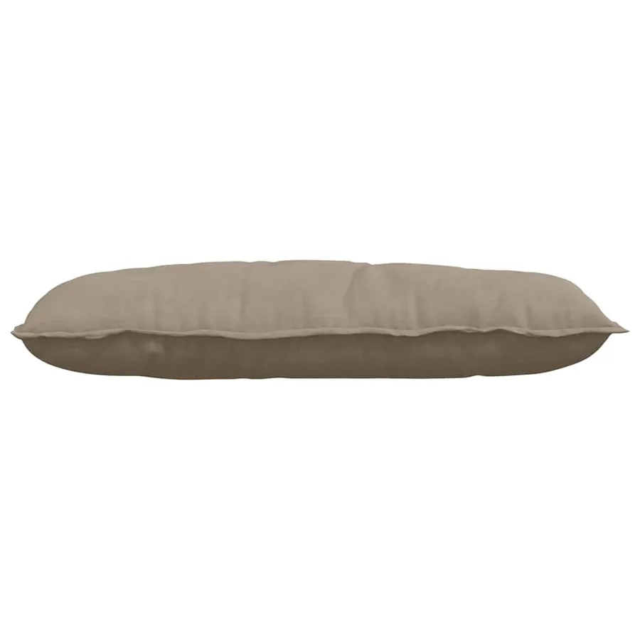 Coussin de Dos Taupe 100 x 50 cm Tissu en microfibre - 5