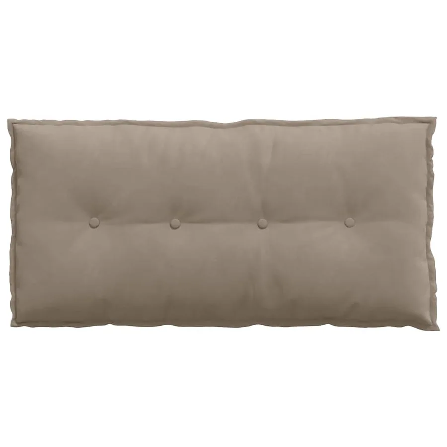 Coussin de Dos Taupe 100 x 50 cm Tissu en microfibre - 6
