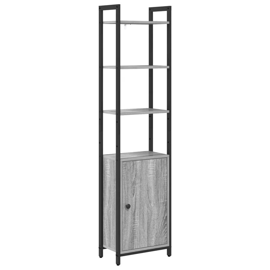 Bibliothèque Gris Sonoma 40 x 24 x 161 cm Bois d'ingénierie - 2