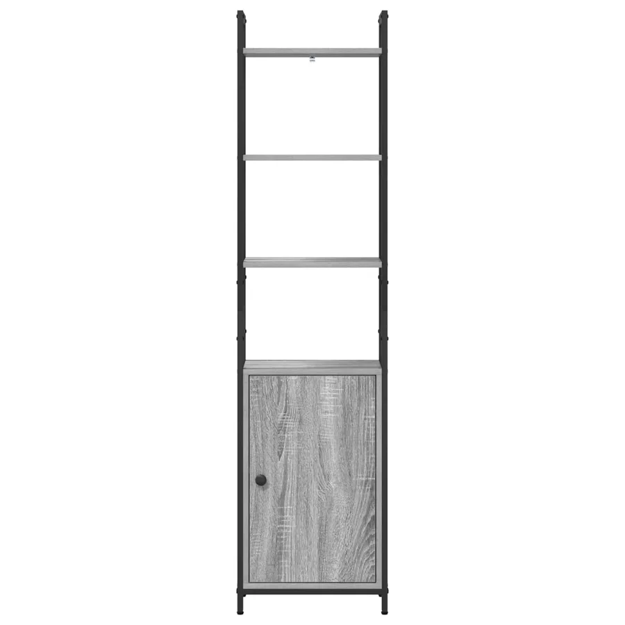 Bibliothèque Gris Sonoma 40 x 24 x 161 cm Bois d'ingénierie - 6