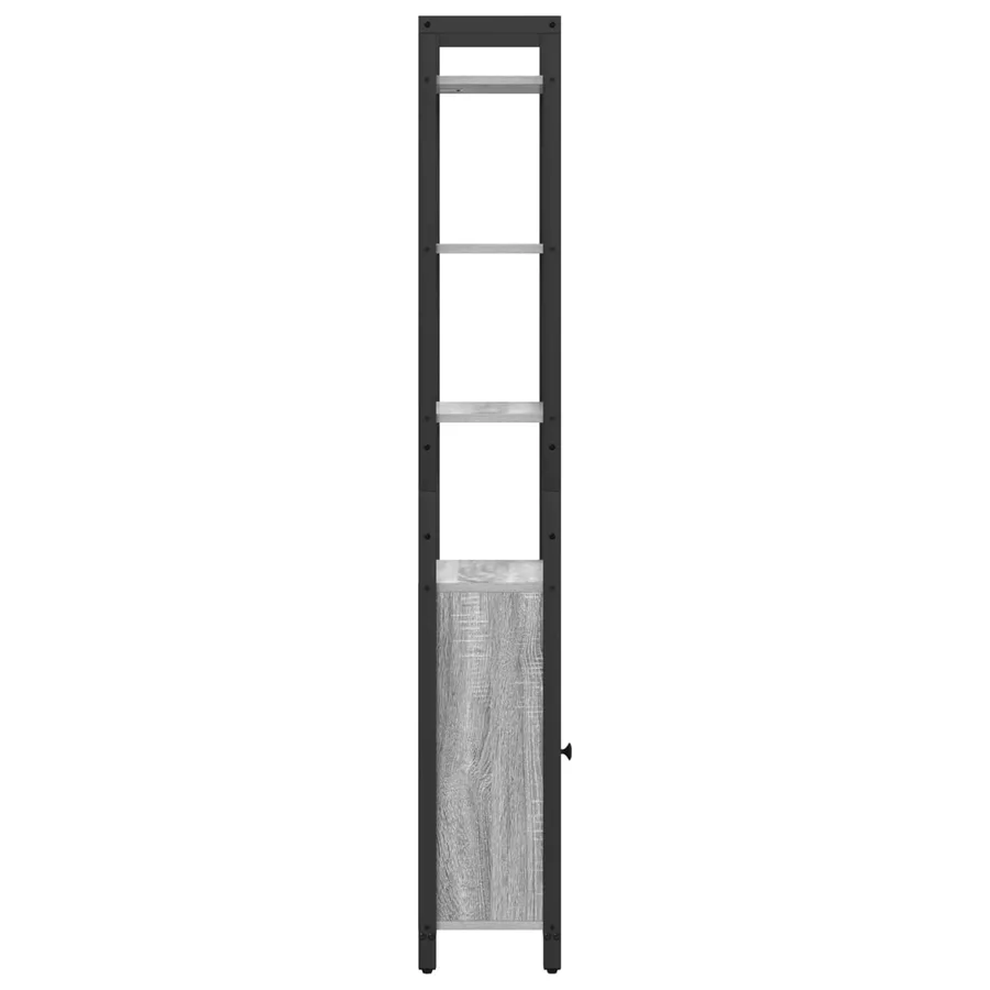 Bibliothèque Gris Sonoma 40 x 24 x 161 cm Bois d'ingénierie - 7