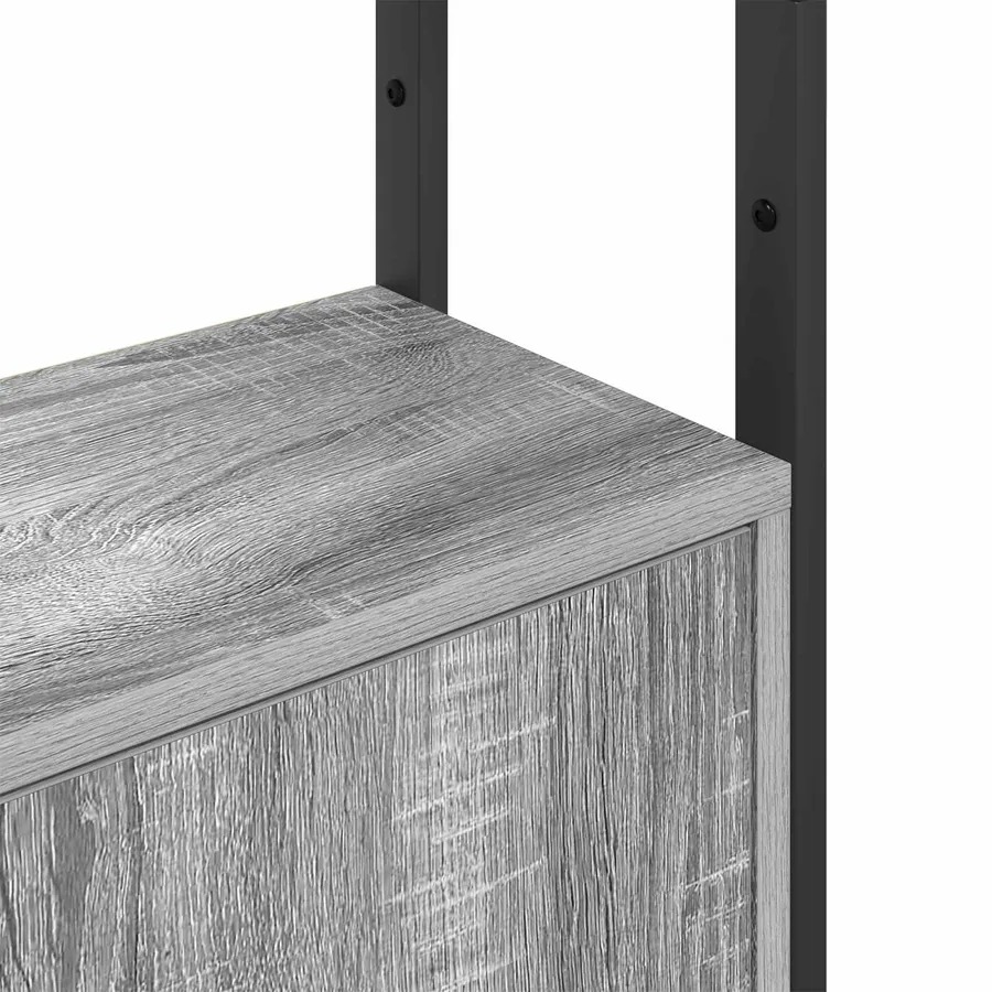 Bibliothèque Gris Sonoma 40 x 24 x 161 cm Bois d'ingénierie - 9