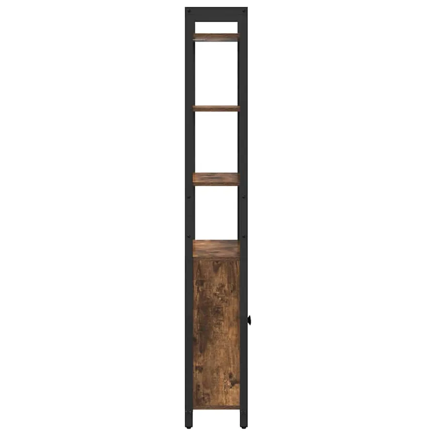 Bibliothèque Chêne fumé 60 x 24 x 161 cm Bois d'ingénierie - 7