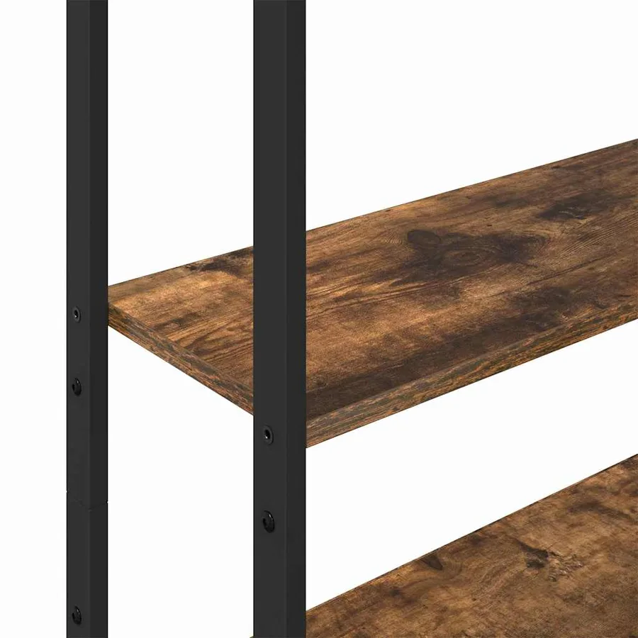Bibliothèque Chêne fumé 60 x 24 x 161 cm Bois d'ingénierie - 9
