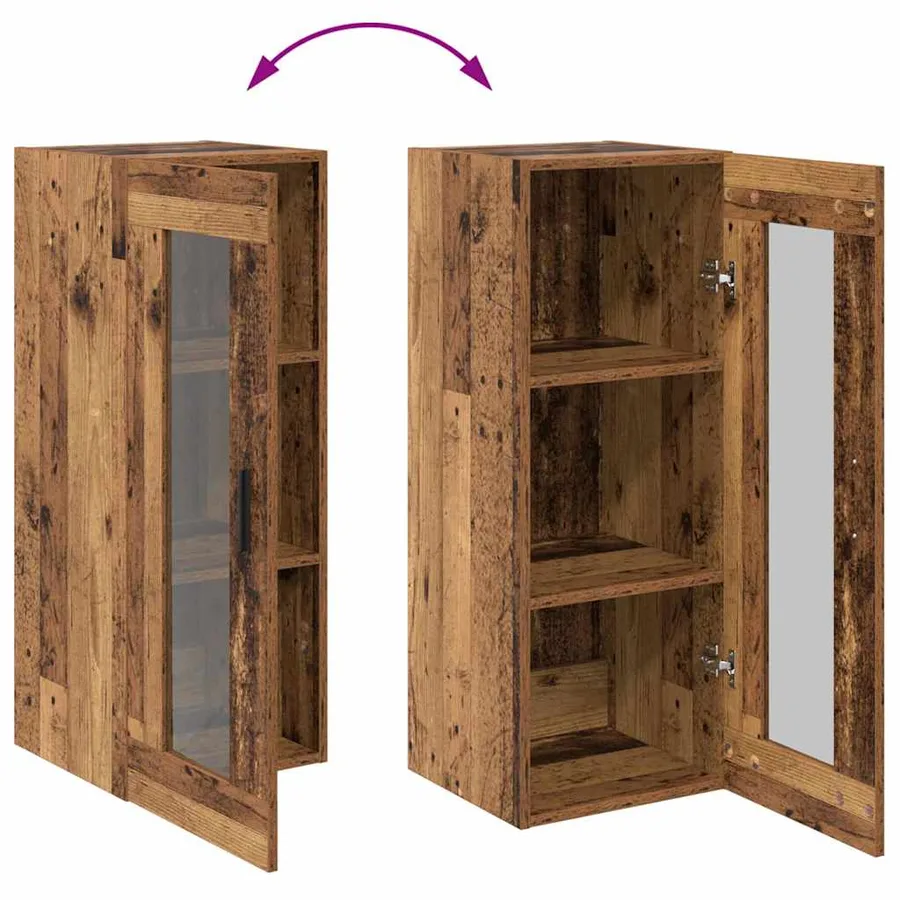 Haut Armoire Bois Ancien 34,5 x 34 x 180 cm Bois d'ingénierie - 13