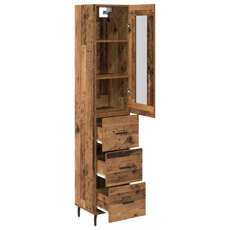 Haut Armoire Bois Ancien 34,5 x 34 x 180 cm Bois d'ingénierie - 5