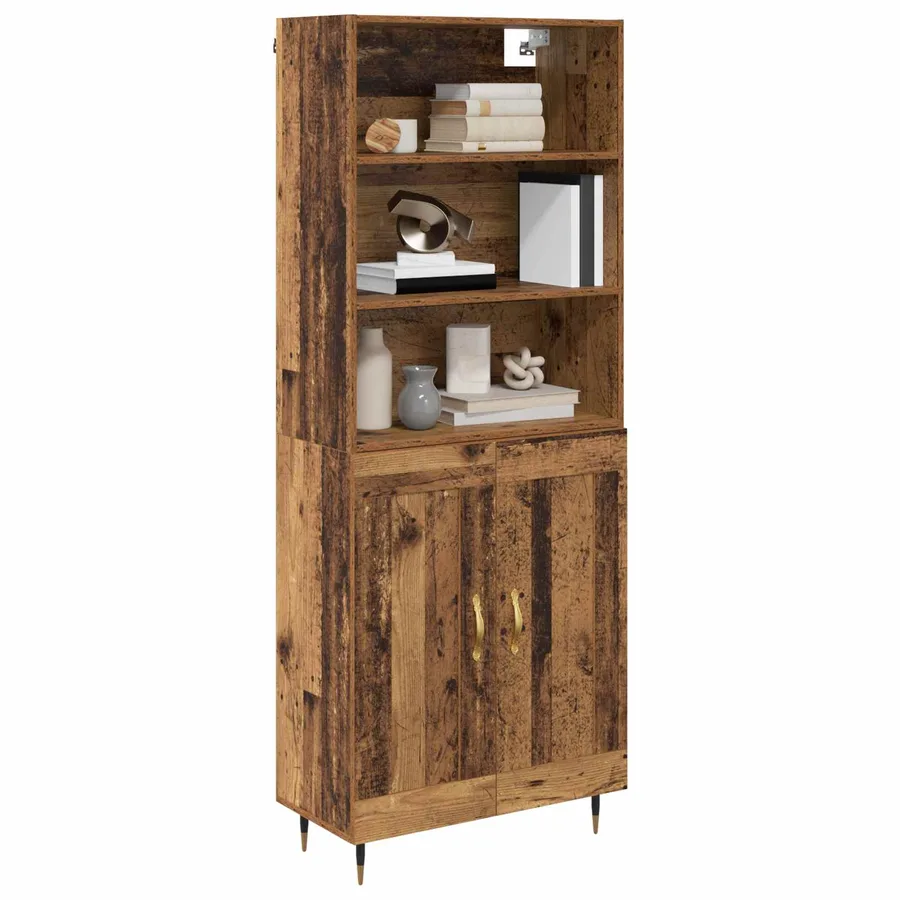Haut Armoire Bois Ancien 69,5 x 34 x 180 cm Bois d'ingénierie - 3