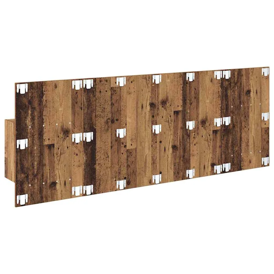 Tête de lit avec armoire 3 pcs Bois Ancien Bois d'ingénierie - 9
