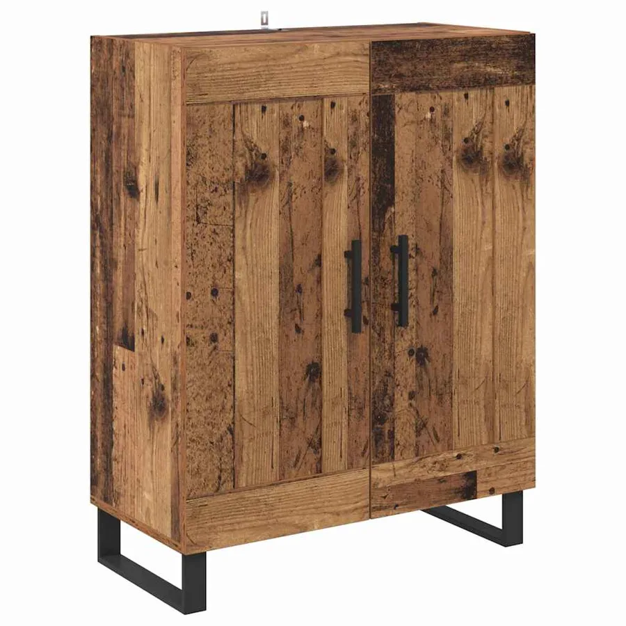 Haut Armoire 2 pcs Bois Ancien 69,5 x 34 x 180 cm - 6
