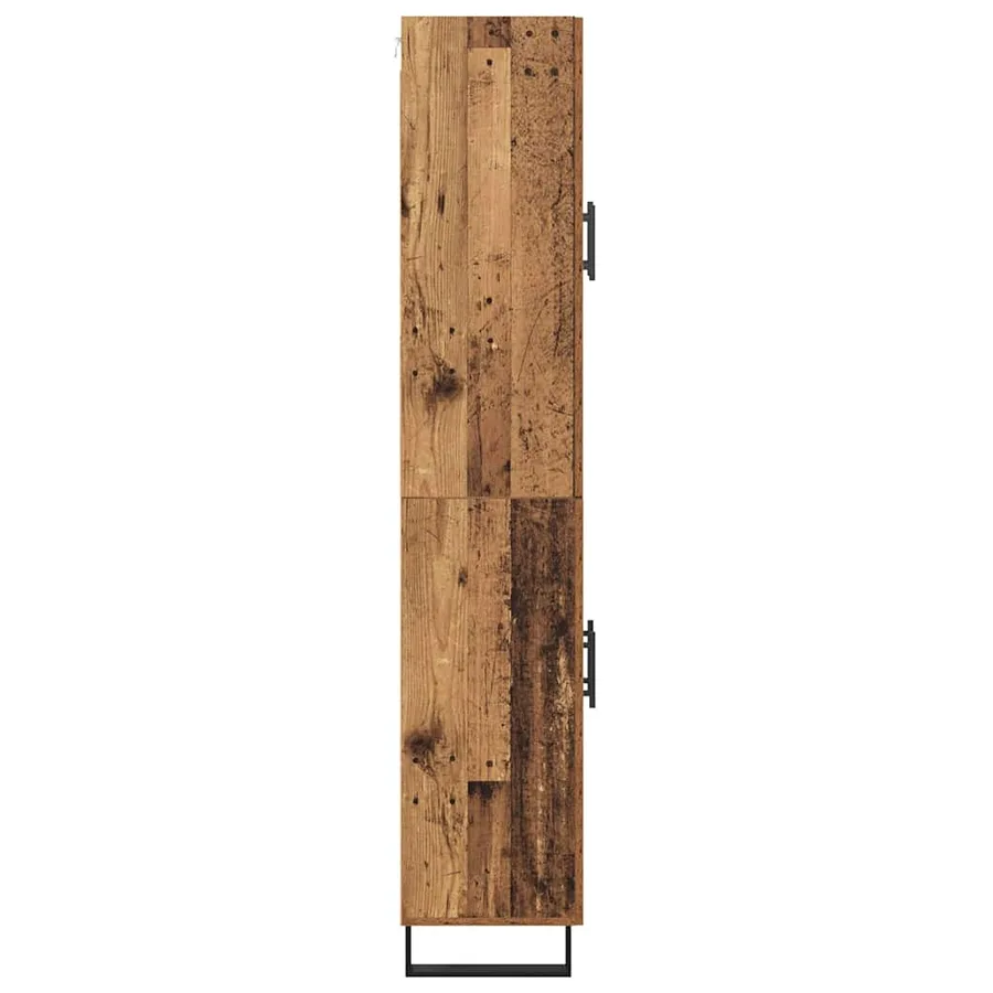 Haut Armoire 2 pcs Bois Ancien 69,5 x 34 x 180 cm - 9