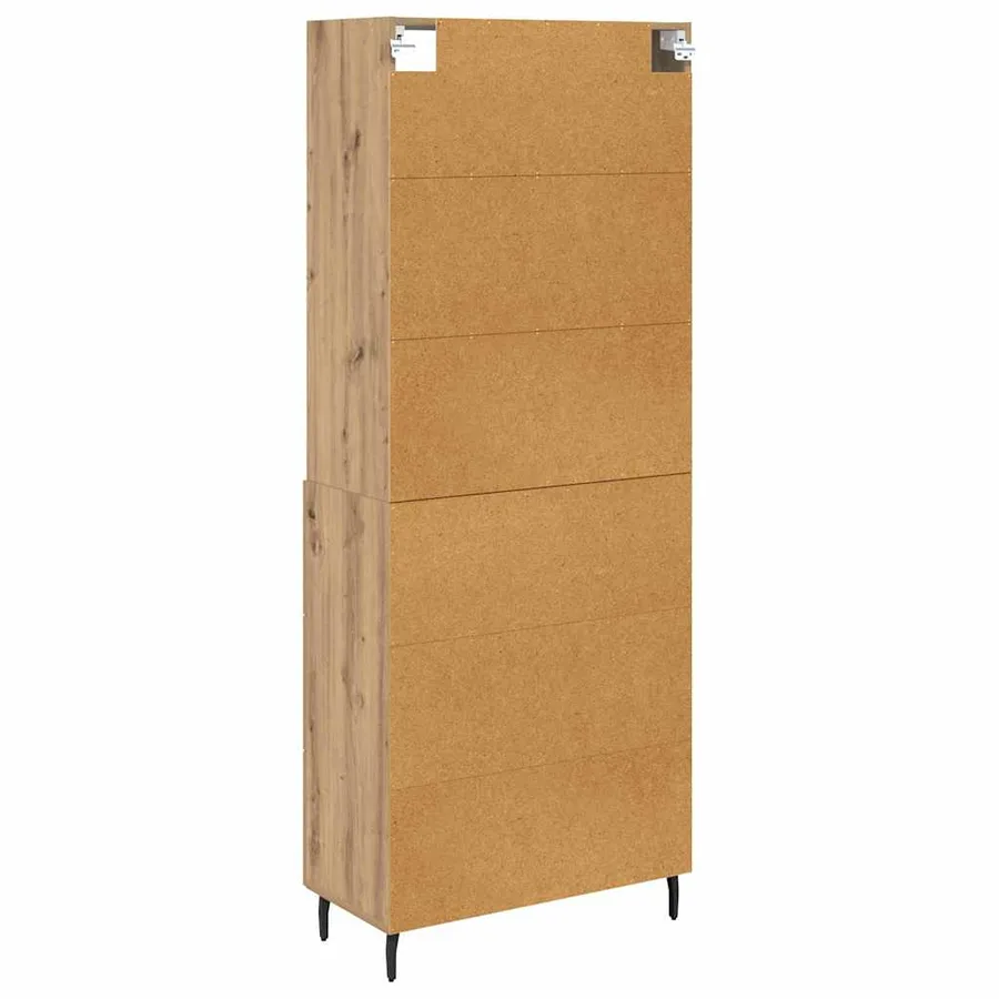 Haut Armoire 2 pcs Chêne artisanal 69,5 x 32,5 x 180 cm - 8