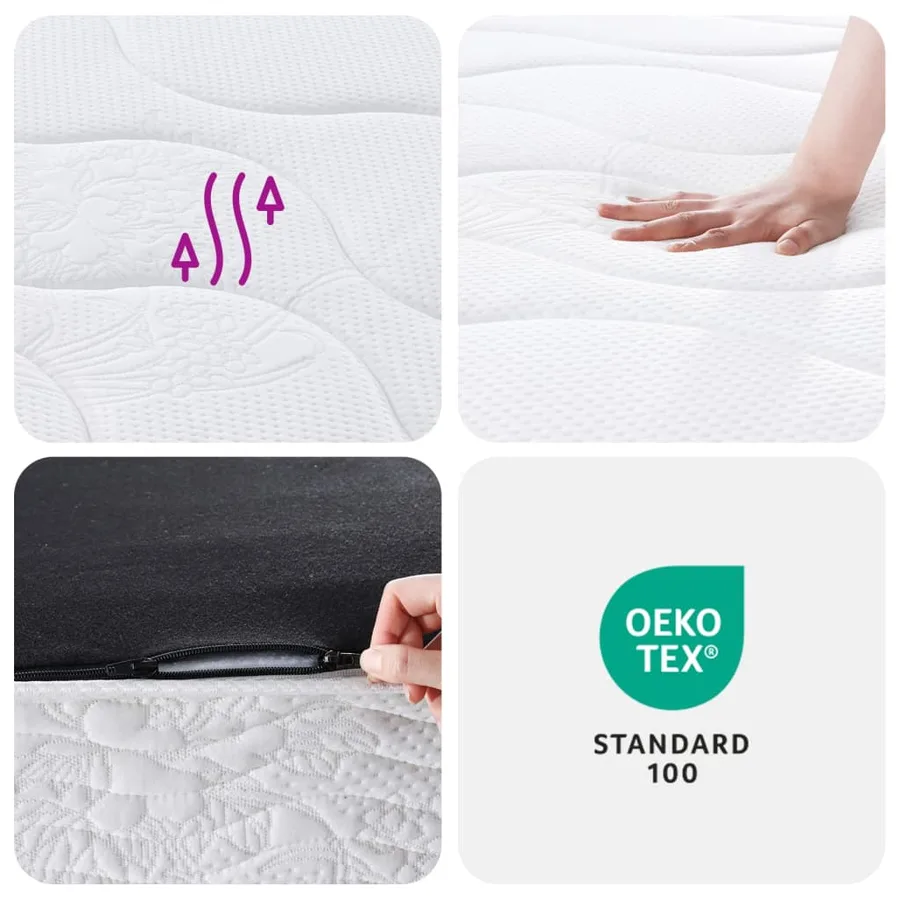 Matelas à ressorts bonnell moyen 100x200 cm - 10