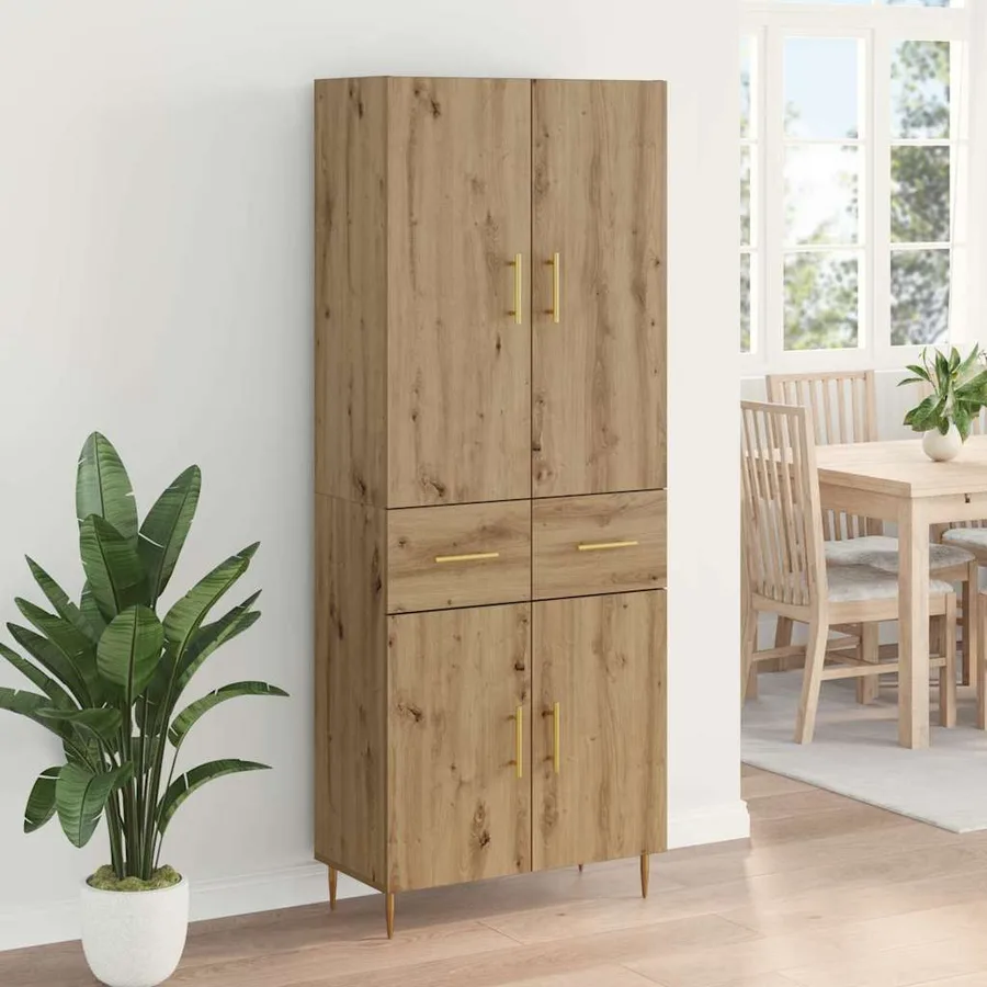 Haut Armoire Chêne artisanal 69,5 x 34 x 180 cm - 4