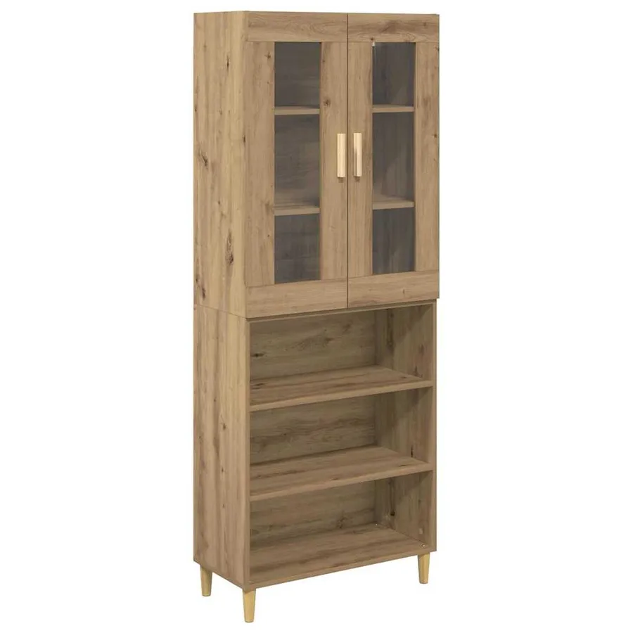 Haut Armoire Chêne artisanal 69,5 x 34 x 180 cm - 2