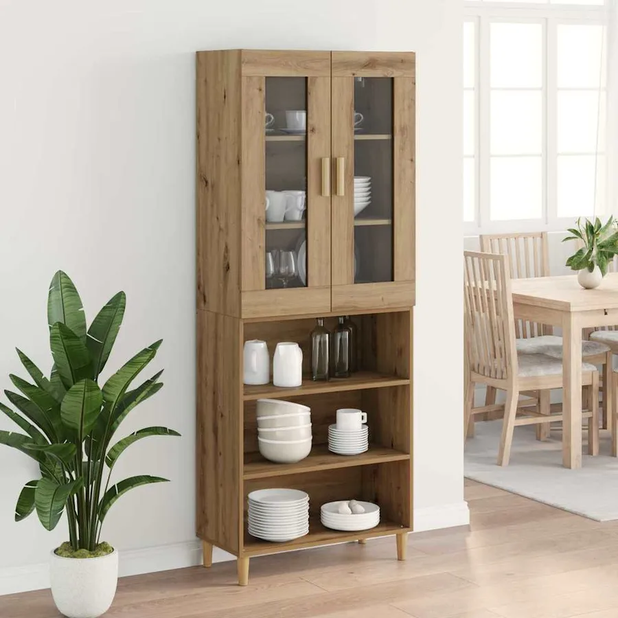 Haut Armoire Chêne artisanal 69,5 x 34 x 180 cm - 4