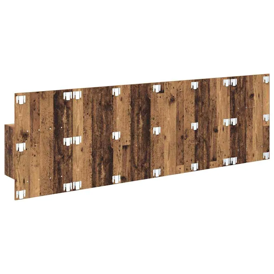 Tête de lit avec armoire 3 pcs Bois Ancien Bois d'ingénierie - 9