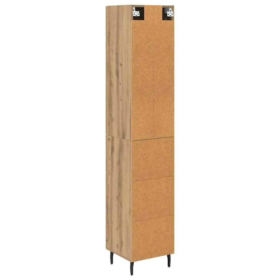 Haut Armoire Chêne artisanal 34,5 x 34 x 180 cm - 8