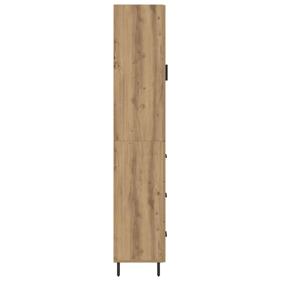 Haut Armoire Chêne artisanal 34,5 x 34 x 180 cm - 9