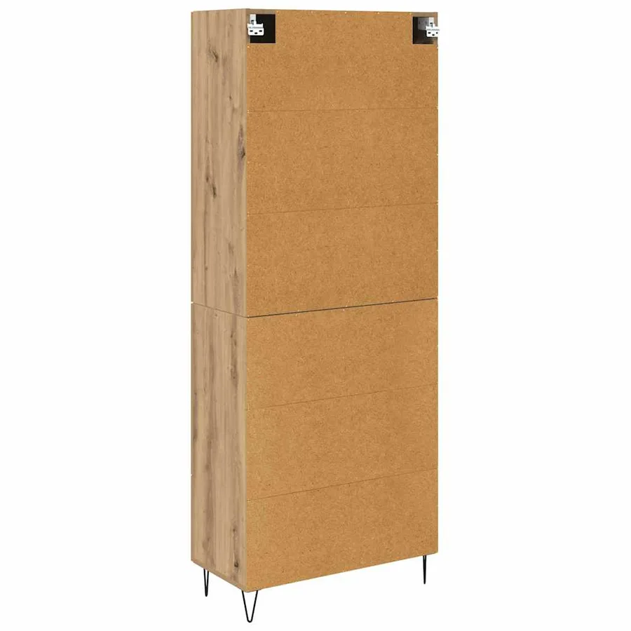 Haut Armoire 2 pcs Chêne artisanal 69,5 x 34 x 180 cm - 10