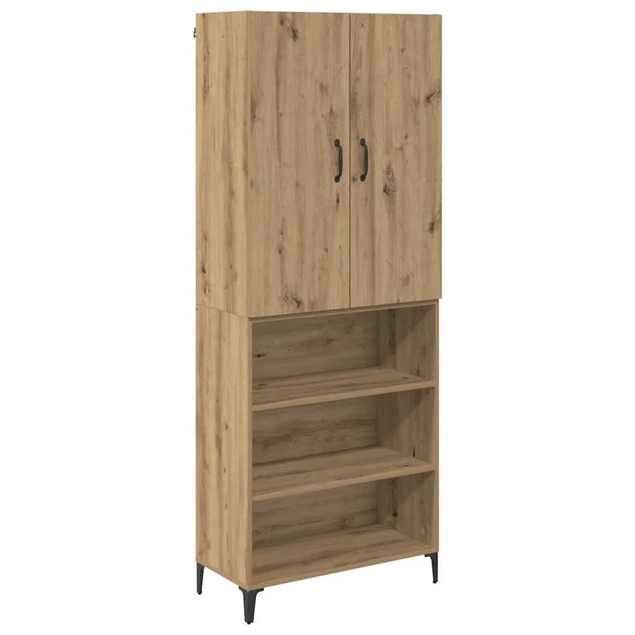 Haut Armoire Chêne artisanal 69,5 x 34 x 180 cm - 2