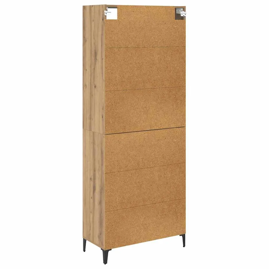 Haut Armoire Chêne artisanal 69,5 x 34 x 180 cm - 9