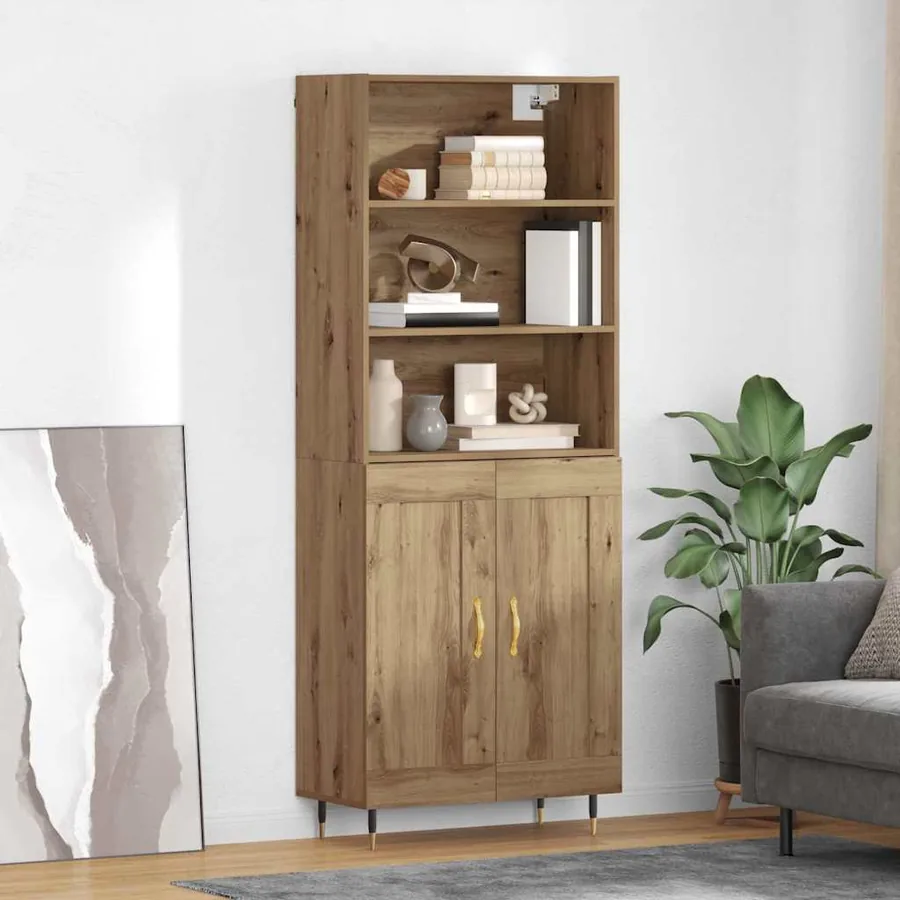 Haut Armoire Chêne artisanal 69,5 x 34 x 180 cm