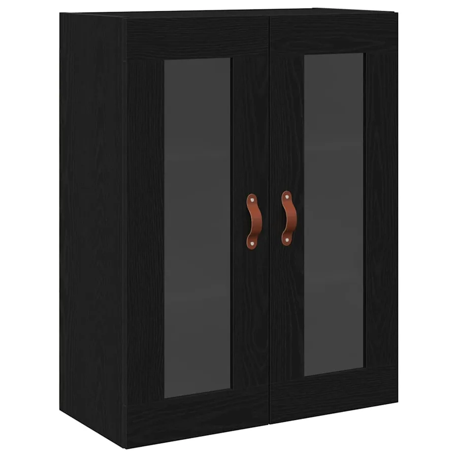 Buffet avec étagère 2 pcs Chêne noir Bois d'ingénierie - 7
