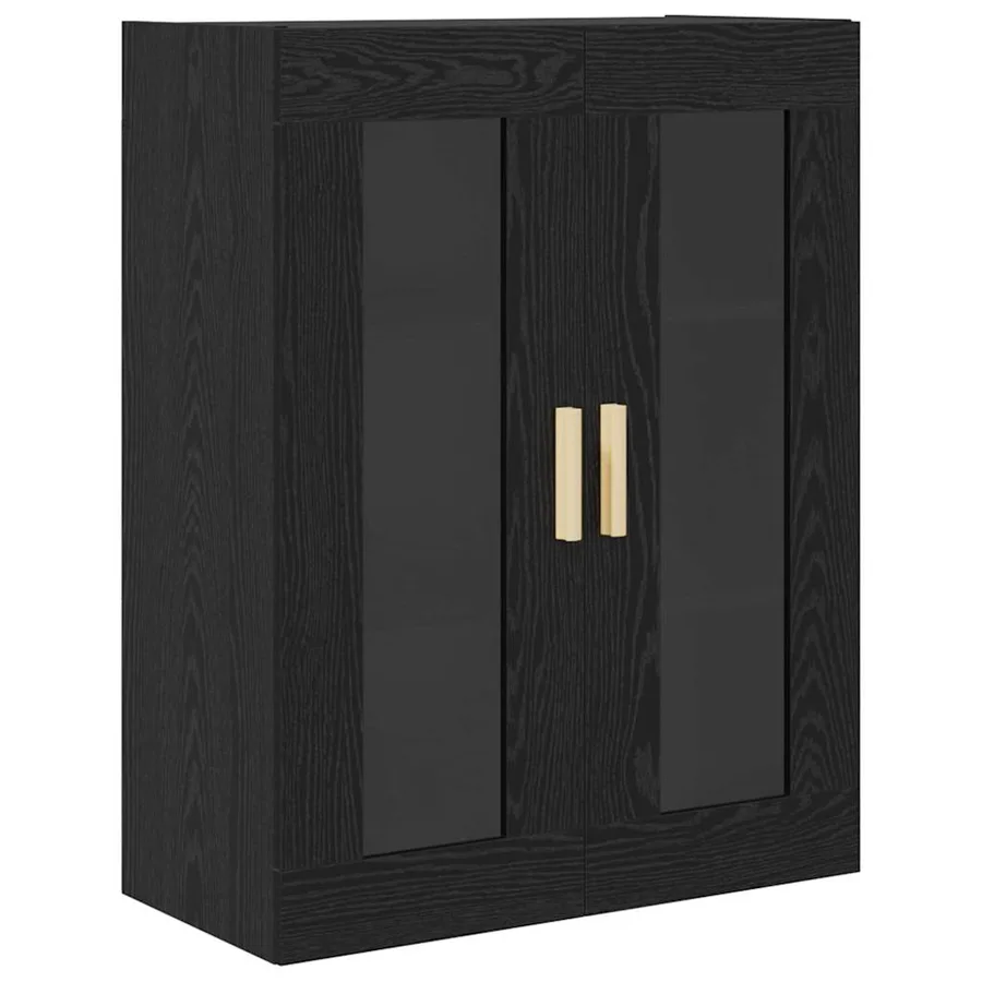 Haut Armoire Chêne noir 69,5 x 34 x 180 cm Bois d'ingénierie - 7