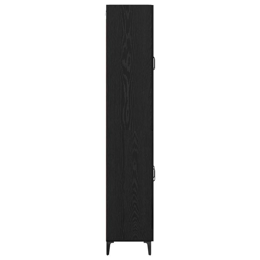 Haut Armoire Chêne noir 69,5 x 34 x 180 cm Bois d'ingénierie - 9