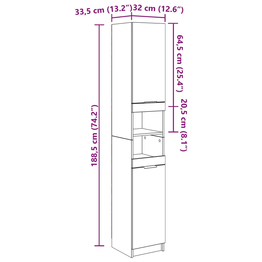 Ensemble de mobilier de salle de bain 5 pcs Chêne noir - 19