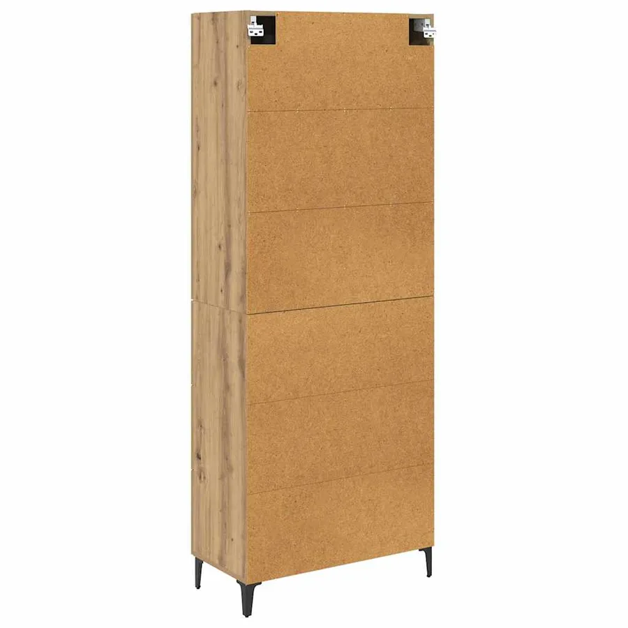 Haut Armoire Chêne artisanal 69,5 x 34 x 180 cm - 8